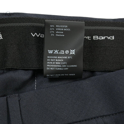 SALE｜GTA “RICCARDO” ビスコース混ウール ワンタックスラックス / SLIM FIT ネイビー 46 | GUARDAROBA MILANO OFFICIAL STORE