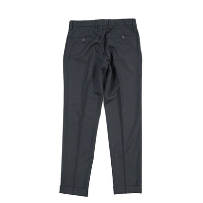 SALE｜GTA “RICCARDO” ビスコース混ウール ワンタックスラックス / SLIM FIT ネイビー 46 | GUARDAROBA MILANO OFFICIAL STORE
