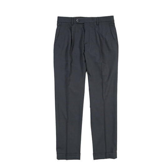 SALE｜GTA “RICCARDO” ビスコース混ウール ワンタックスラックス / SLIM FIT ネイビー 46 | GUARDAROBA MILANO OFFICIAL STORE