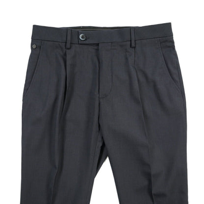 SALE｜GTA “RICCARDO” ビスコース混ウール ワンタックスラックス / SLIM FIT ネイビー 46 | GUARDAROBA MILANO OFFICIAL STORE
