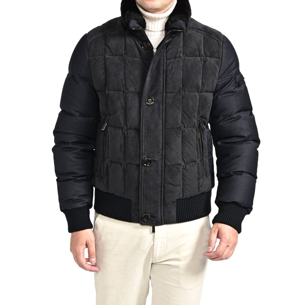 SALE｜MOORER ムーレー / AGON-URL 異素材コンビ ダウンジャケット