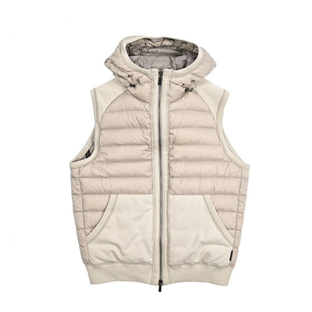 SALE｜MOORER ARDEN - S3F ナイロン/コットン フード付き切り替えグースダウンベスト｜436757｜GUARDAROBA MILANO OFFICIAL STORE