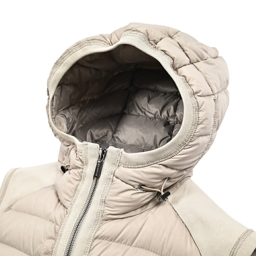SALE｜MOORER ARDEN - S3F ナイロン/コットン フード付き切り替えグースダウンベスト｜436757｜GUARDAROBA MILANO OFFICIAL STORE