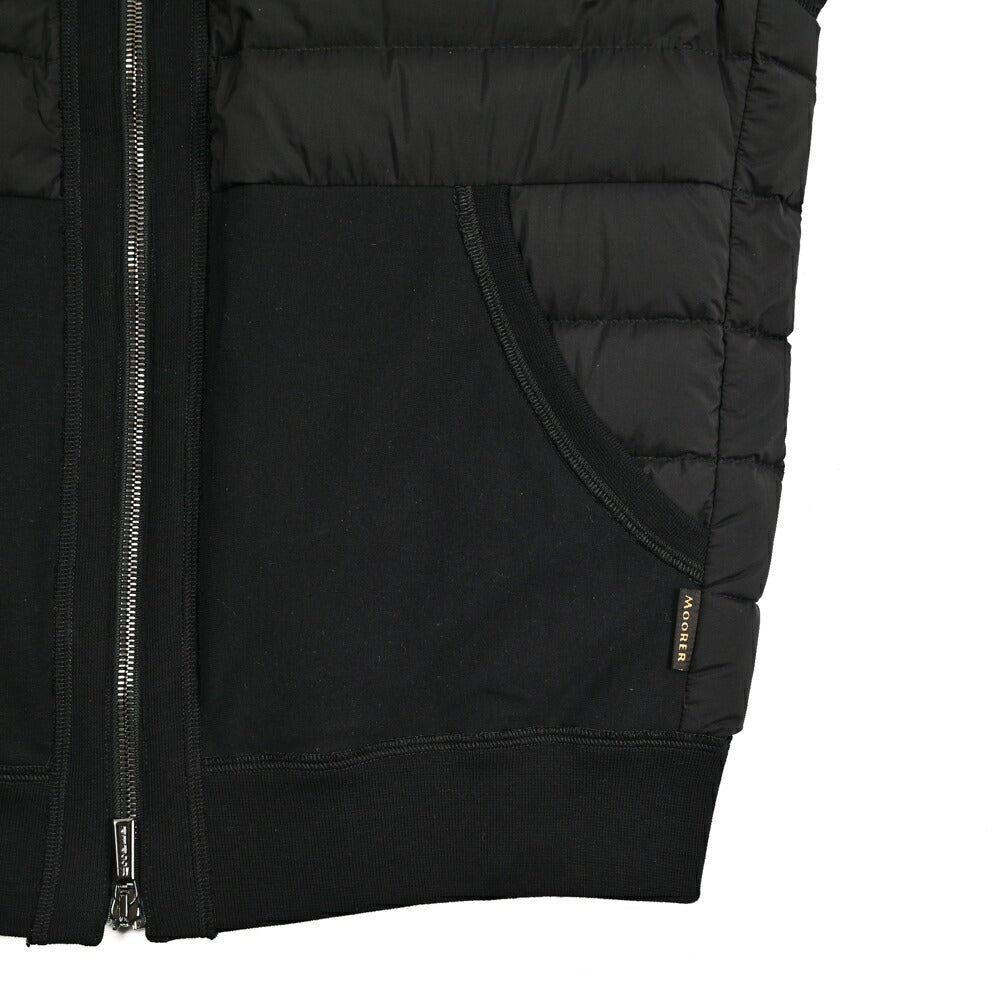 SALE｜MOORER ARDEN - S3F ナイロン/コットン フード付き切り替えグースダウンベスト｜436758｜GUARDAROBA MILANO OFFICIAL STORE