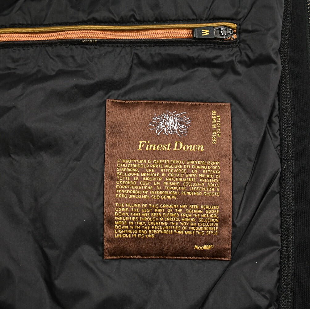 SALE｜MOORER ARDEN - S3F ナイロン/コットン フード付き切り替えグースダウンベスト｜436758｜GUARDAROBA MILANO OFFICIAL STORE