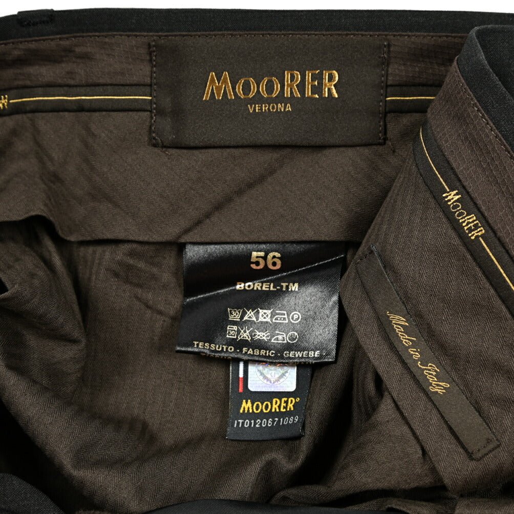 SALE｜MOORER BOREL TM ヴァージンウール ノータックスラックス｜418483｜GUARDAROBA MILANO OFFICIAL STORE