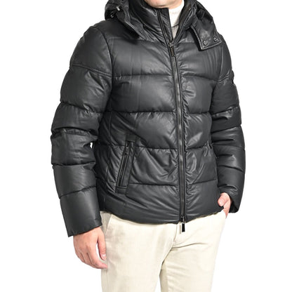 SALE｜MOORER "BRETT - PE" レザーダウンコートフーディー｜420303｜GUARDAROBA MILANO OFFICIAL STORE