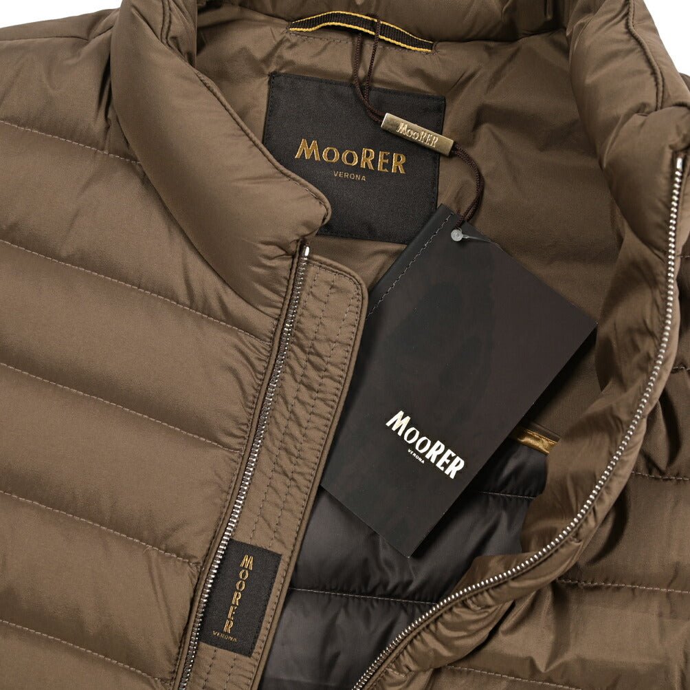 SALE｜MOORER CALAF-S3 軽撥水ナイロン グースダウンベスト / メンズ