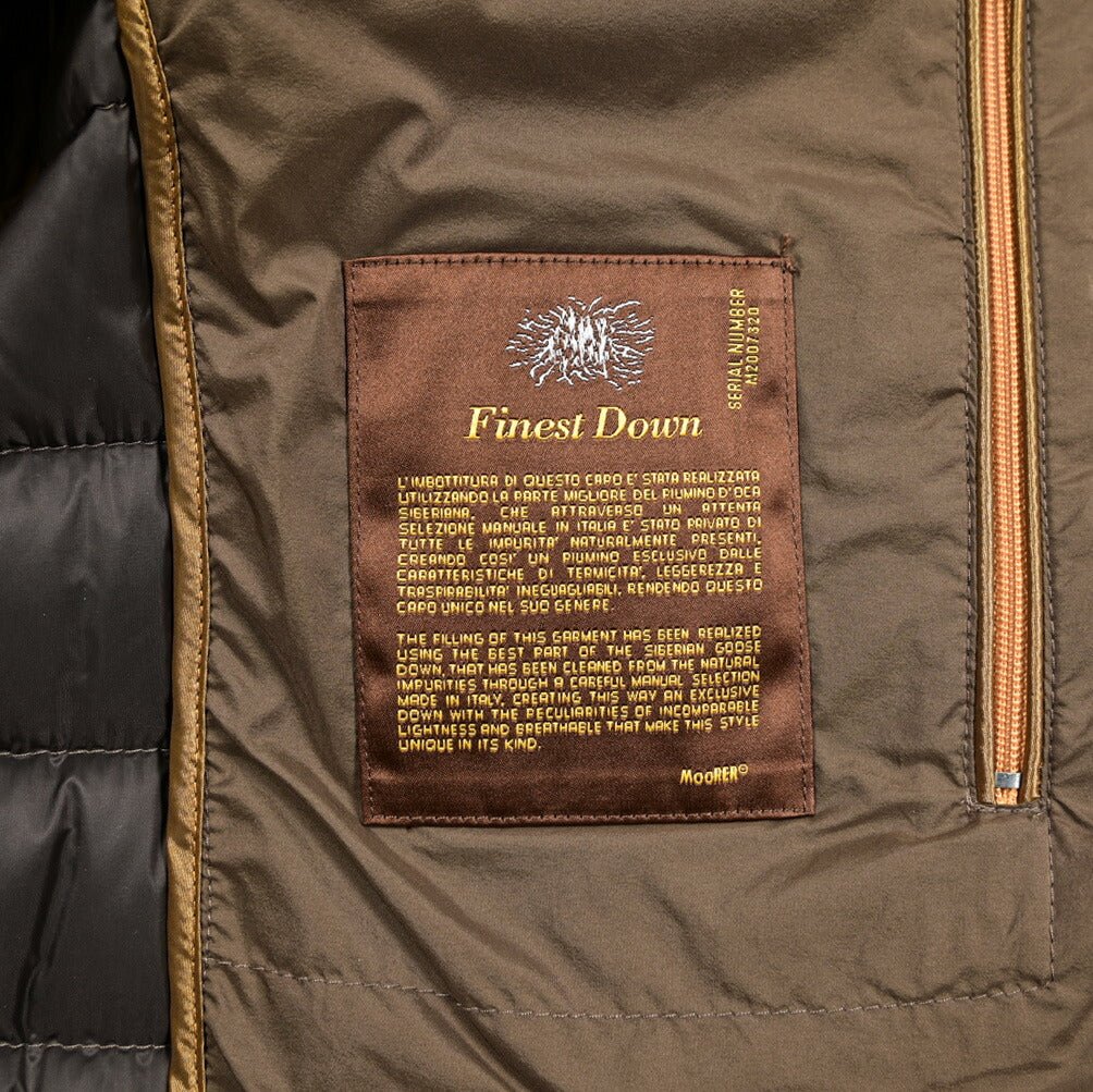 SALE｜MOORER CALAF - S3 軽撥水ナイロン グースダウンベスト｜436756｜GUARDAROBA MILANO OFFICIAL STORE