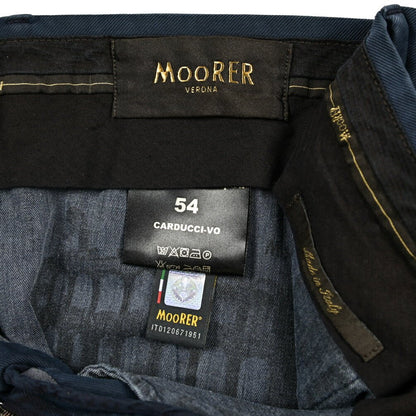 SALE｜MOORER CARDUCCI VO ストレッチコットン ノータックチノスラックス｜418438 - 54｜GUARDAROBA MILANO OFFICIAL STORE