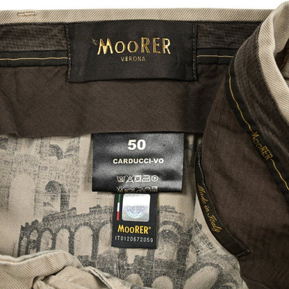 SALE｜MOORER CARDUCCI VO ストレッチコットン ノータックチノスラックス｜418441 - 50｜GUARDAROBA MILANO OFFICIAL STORE