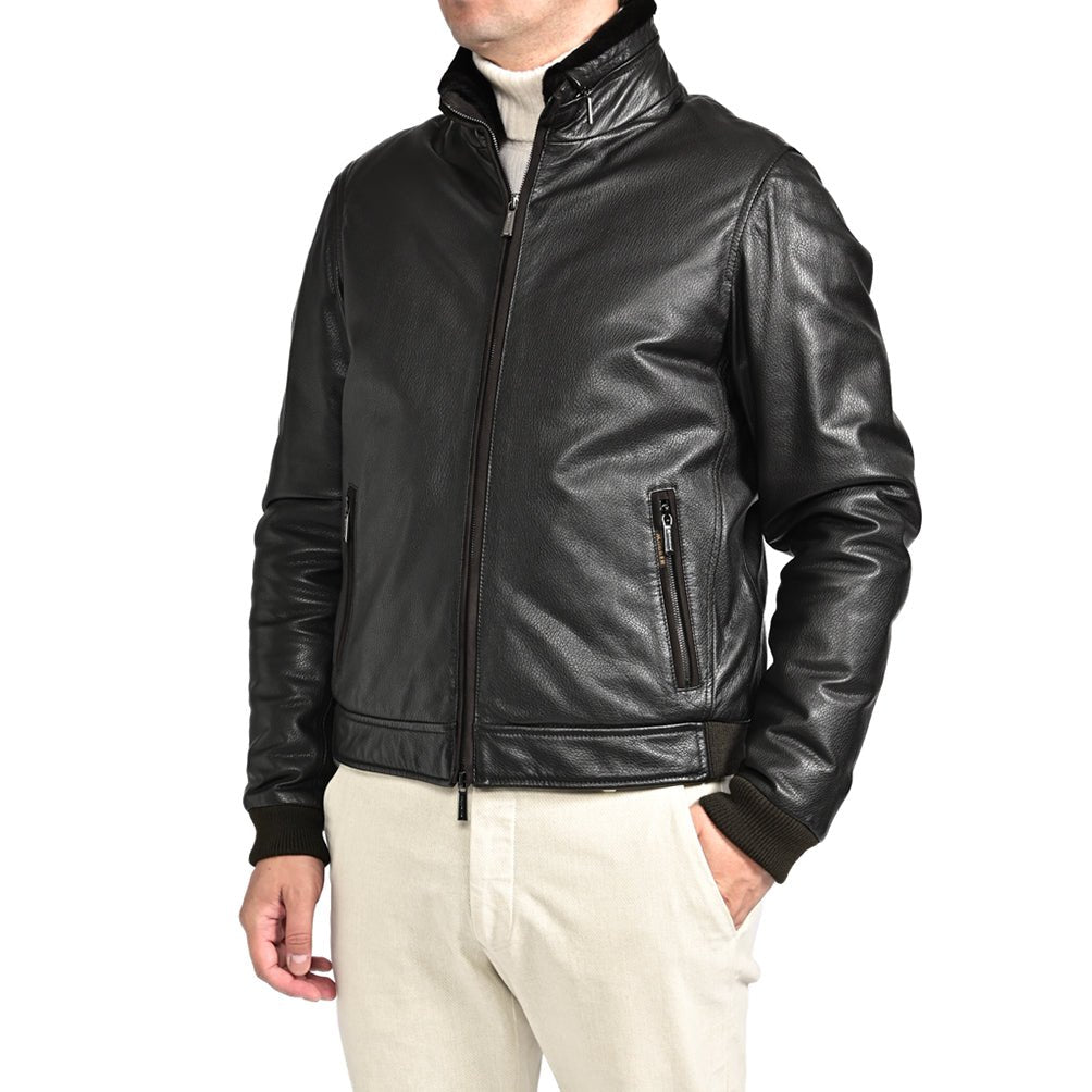 SALE｜MOORER "CELOTTI - PEC" レザーダウンジャケット｜420415 - 48｜GUARDAROBA MILANO OFFICIAL STORE