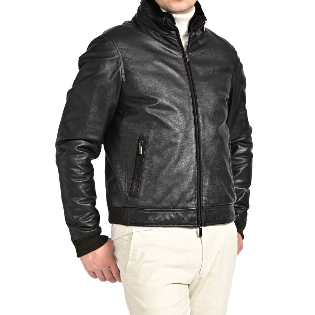SALE｜MOORER "CELOTTI - PEC" レザーダウンジャケット｜420415 - 48｜GUARDAROBA MILANO OFFICIAL STORE