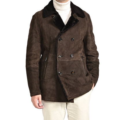 SALE｜MOORER "EMIDIO - ME" ムートンレザーPコート｜420410 - 48｜GUARDAROBA MILANO OFFICIAL STORE