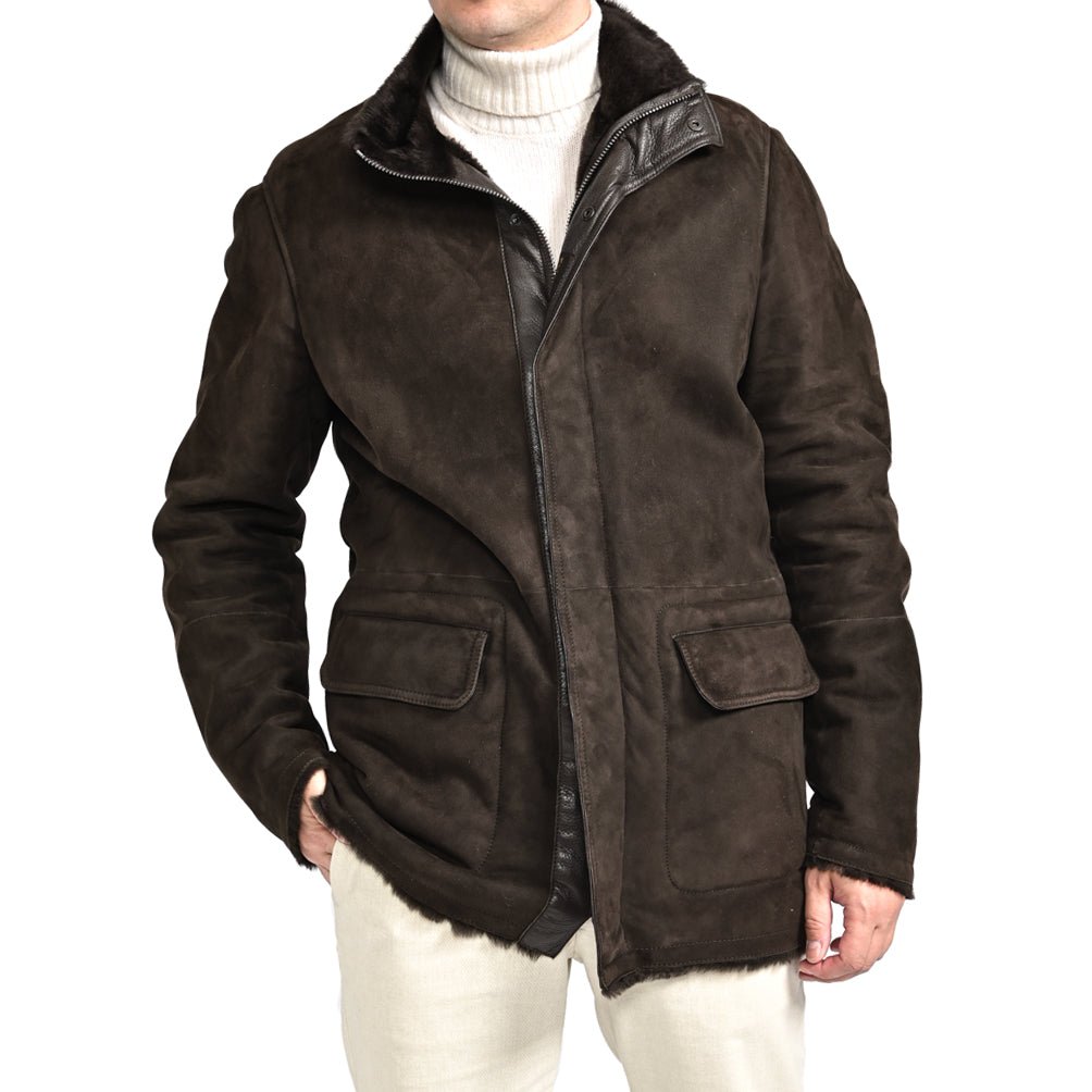 SALE｜MOORER "ETTORE - ME" スタンドカラームートンレザーコート｜420433｜GUARDAROBA MILANO OFFICIAL STORE