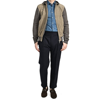 SALE｜MOORER FRANS - URM 異素材コンビ ダブルジップニットパーカー｜GUARDAROBA MILANO OFFICIAL STORE