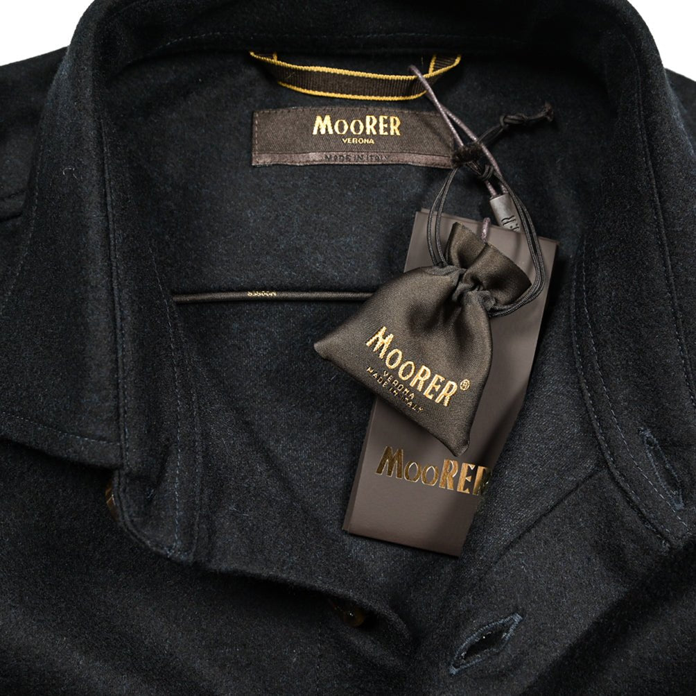 SALE｜MOORER MEYER - THA ストレッチウール ワイドカラーレギュラーフィットシャツ(インターロック生地)｜418271 - 44｜GUARDAROBA MILANO OFFICIAL STORE