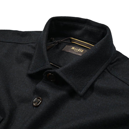SALE｜MOORER MEYER - THA ストレッチウール ワイドカラーレギュラーフィットシャツ(インターロック生地)｜418271 - 44｜GUARDAROBA MILANO OFFICIAL STORE