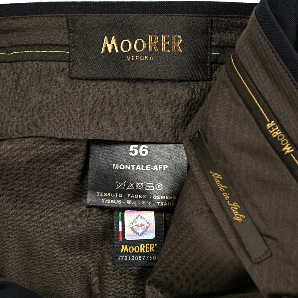 SALE｜MOORER MONTALE AFP ストレッチウール ワンタックスラックス｜418484｜GUARDAROBA MILANO OFFICIAL STORE