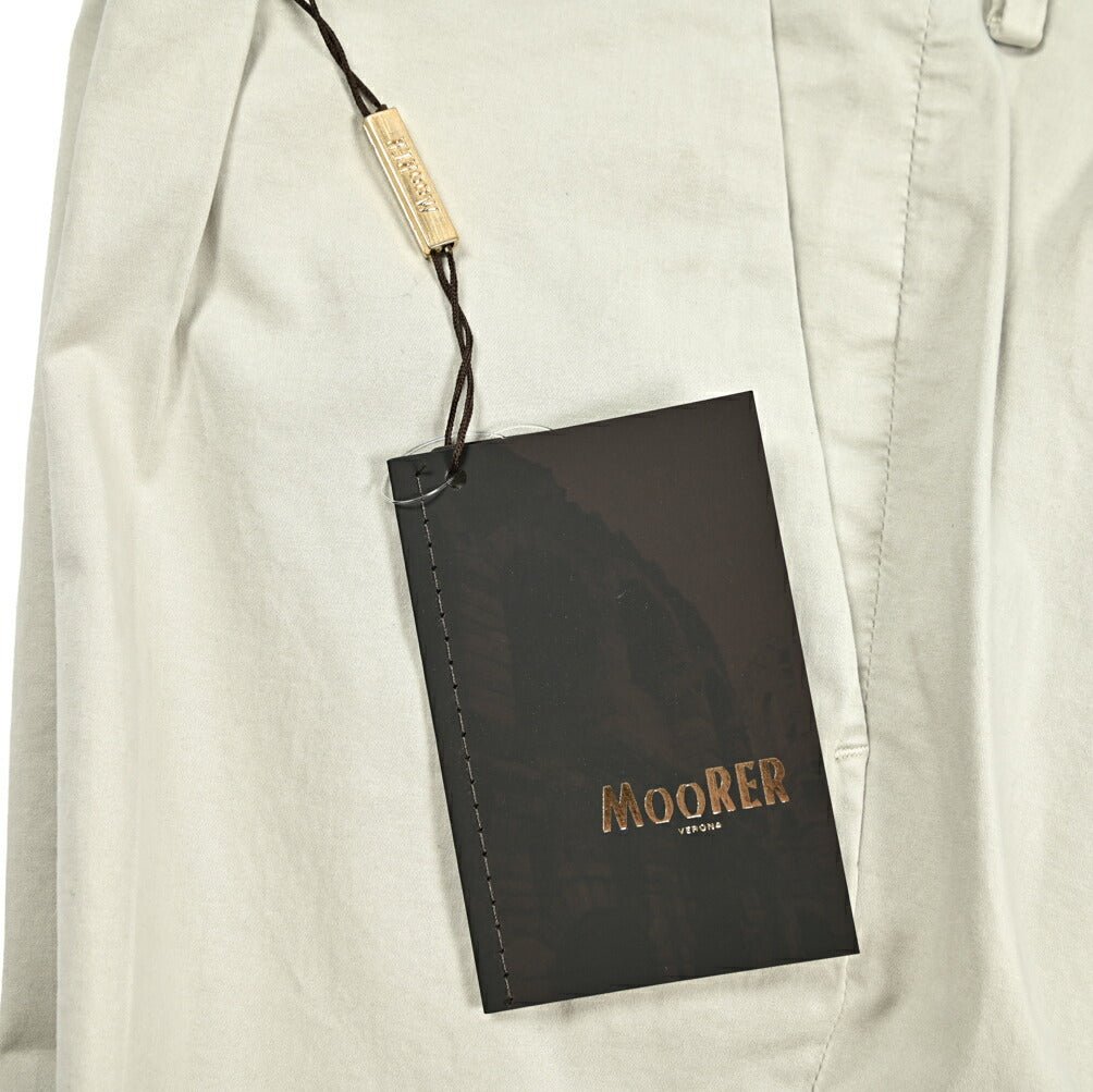 SALE｜MOORER MONTALE AS ストレッチコットン ワンタックスラックス｜418478 - 44｜GUARDAROBA MILANO OFFICIAL STORE