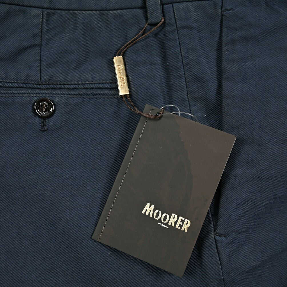 SALE｜MOORER MONTALE VO ストレッチコットン ワンタックスラックス｜418468 - 44｜GUARDAROBA MILANO OFFICIAL STORE
