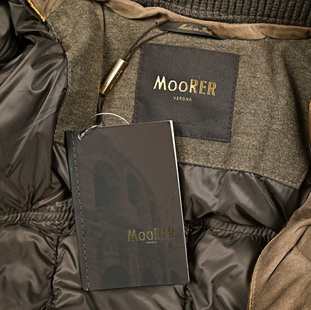 SALE｜MOORER "PARK - UR" スエードレザー フード付きダウンコート｜420431｜GUARDAROBA MILANO OFFICIAL STORE