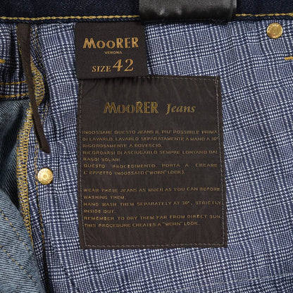 SALE｜MOORER "PILON - DC109" カシミヤ混ストレッチデニム スリムジーンズ / 日本製生地｜437135｜GUARDAROBA MILANO OFFICIAL STORE