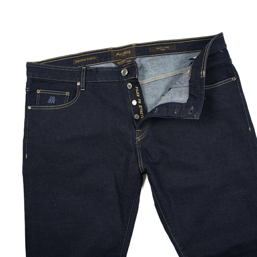 SALE｜MOORER "PILON - DC109" カシミヤ混ストレッチデニム スリムジーンズ / 日本製生地｜437135｜GUARDAROBA MILANO OFFICIAL STORE