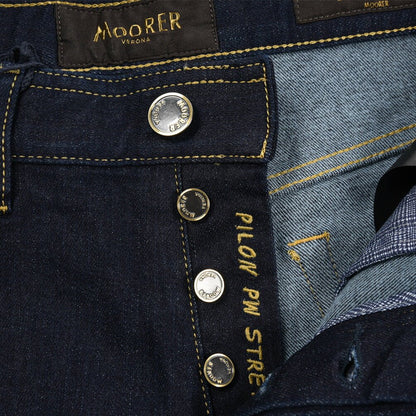 SALE｜MOORER "PILON - DC109" カシミヤ混ストレッチデニム スリムジーンズ / 日本製生地｜437136-30｜GUARDAROBA MILANO OFFICIAL STORE