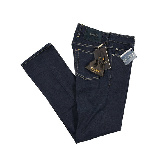 SALE｜MOORER "PILON - DC109" カシミヤ混ストレッチデニム スリムジーンズ / 日本製生地｜437136-30｜GUARDAROBA MILANO OFFICIAL STORE