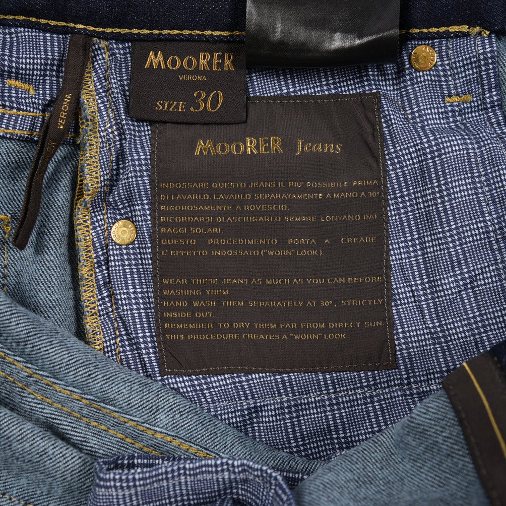 SALE｜MOORER "PILON - DC109" カシミヤ混ストレッチデニム スリムジーンズ / 日本製生地｜437136-30｜GUARDAROBA MILANO OFFICIAL STORE