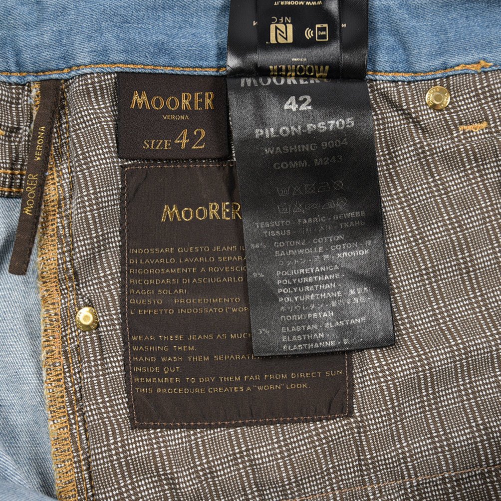 SALE｜MOORER "PILON - PS705" ストレッチデニム 5ポケットジーンズ / 日本製生地｜437154｜GUARDAROBA MILANO OFFICIAL STORE
