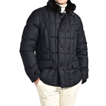 SALE｜MOORER "SIRO - L" カシミヤ混ウール ダブルブレストダウンジャケット｜420390 - 44｜GUARDAROBA MILANO OFFICIAL STORE