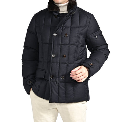 SALE｜MOORER "SIRO - L" カシミヤ混ウール ダブルブレストダウンジャケット｜420390 - 44｜GUARDAROBA MILANO OFFICIAL STORE