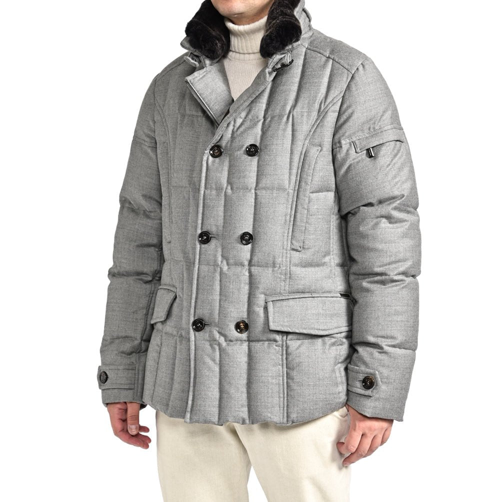 SALE｜MOORER "SIRO - L" カシミヤ混ウール ダブルブレストダウンジャケット｜420398｜GUARDAROBA MILANO OFFICIAL STORE