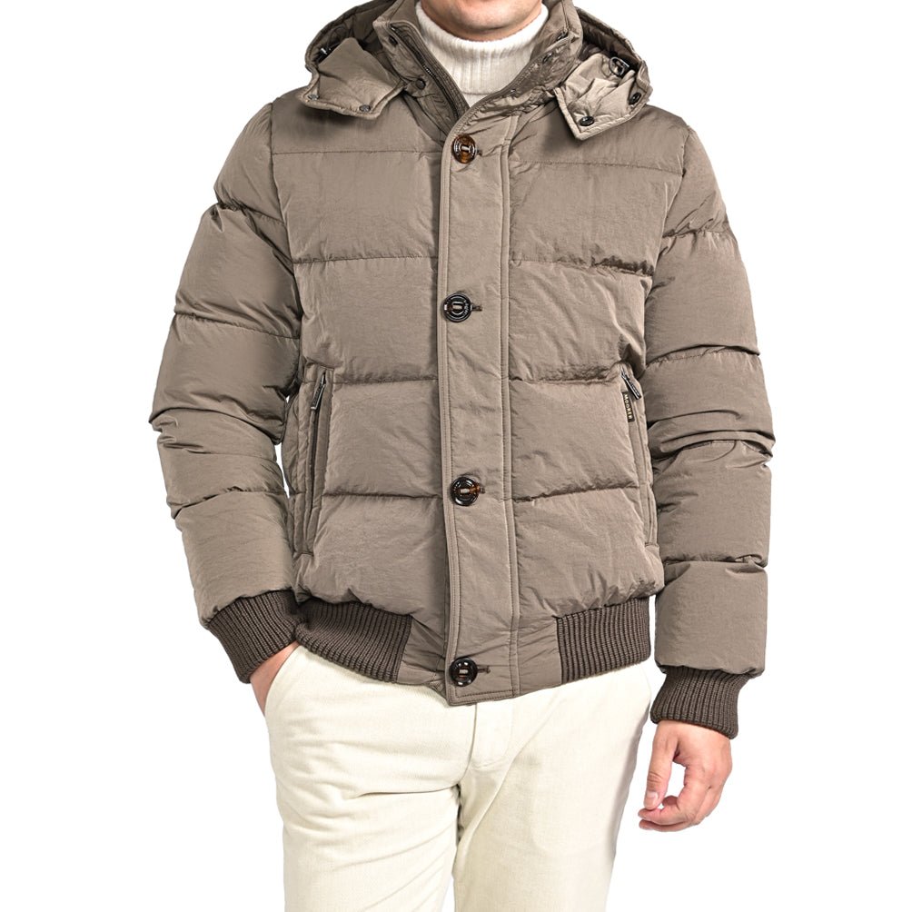 SALE｜MOORER "SP - BACCO - 4DM" ナイロン100% ダウンジャケットフーディー / ACQUA PROOF (防水)｜418229｜GUARDAROBA MILANO OFFICIAL STORE