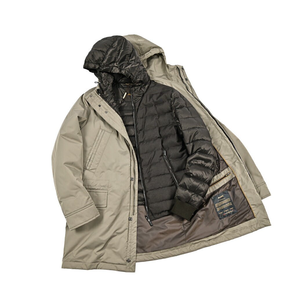 SALE｜MOORER "STELVIO - KL" 2WAYフード付きダウンコート / ACQUA PROOF(防水)｜418233｜GUARDAROBA MILANO OFFICIAL STORE