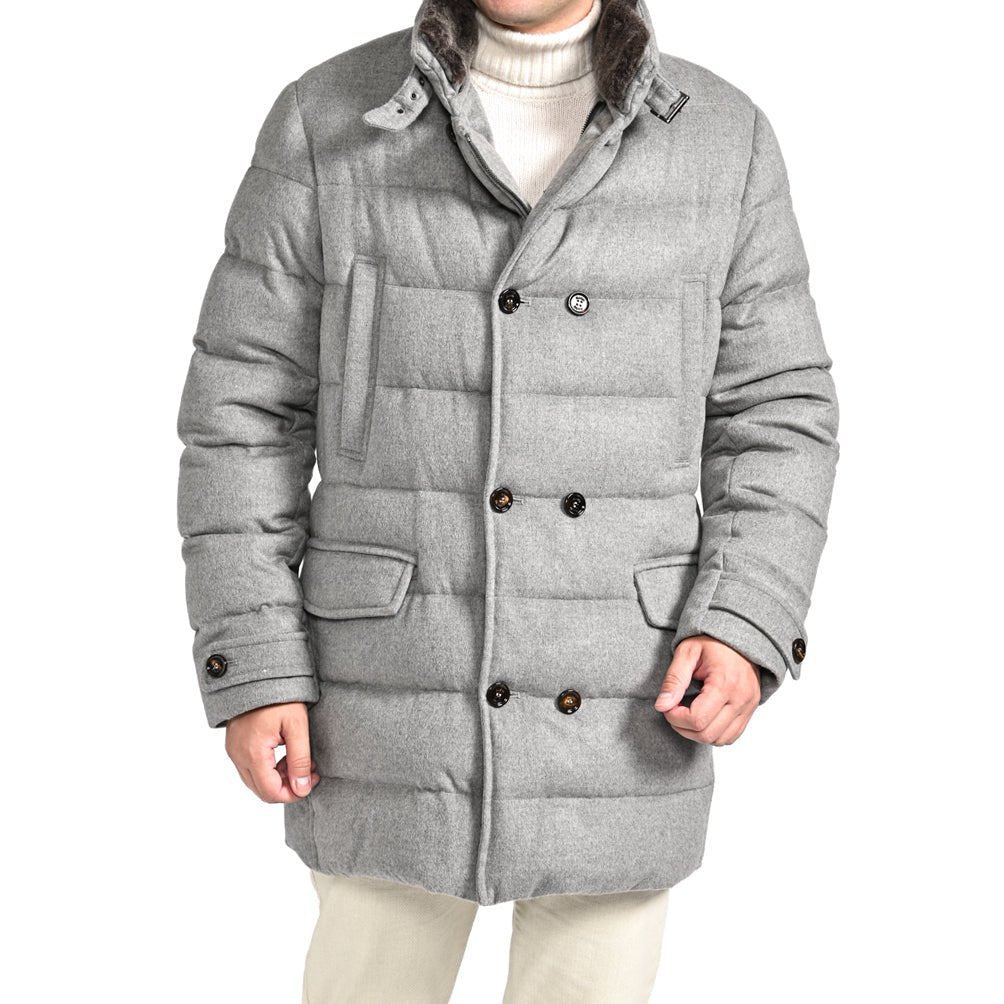 SALE｜MOORER "ZARBO - LS9" カシミヤ混ウール スタンドカラーダウンコート｜420457｜GUARDAROBA MILANO OFFICIAL STORE