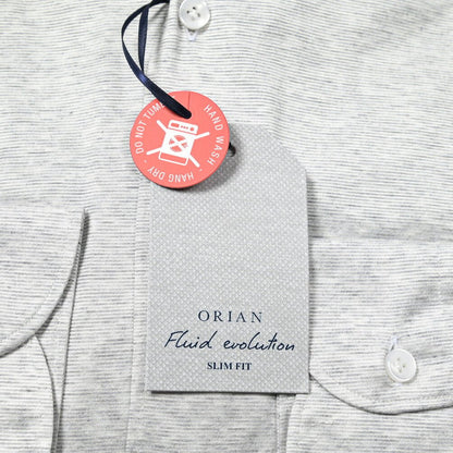 SALE｜ORIAN Fluid Evolution ストレッチコットンシルクジャージー ホリゾンタルカラードレスシャツ｜GUARDAROBA MILANO OFFICIAL STORE