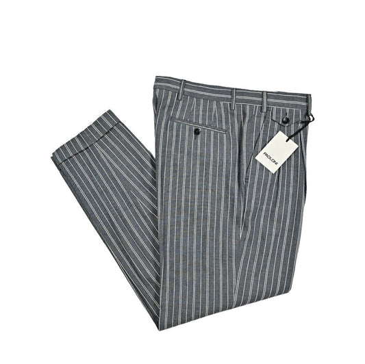 SALE｜PAOLONI コットンリネン ツータックスラックス｜419028｜GUARDAROBA MILANO OFFICIAL STORE