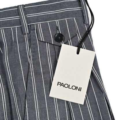 SALE｜PAOLONI コットンリネン ツータックスラックス｜419028｜GUARDAROBA MILANO OFFICIAL STORE