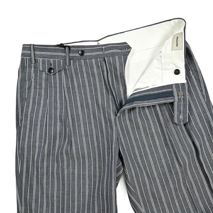 SALE｜PAOLONI コットンリネン ツータックスラックス｜419028｜GUARDAROBA MILANO OFFICIAL STORE