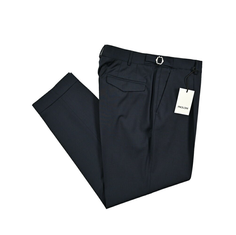 SALE｜PAOLONI ストレッチウール ワンタックスラックス｜419065 - 46｜GUARDAROBA MILANO OFFICIAL STORE