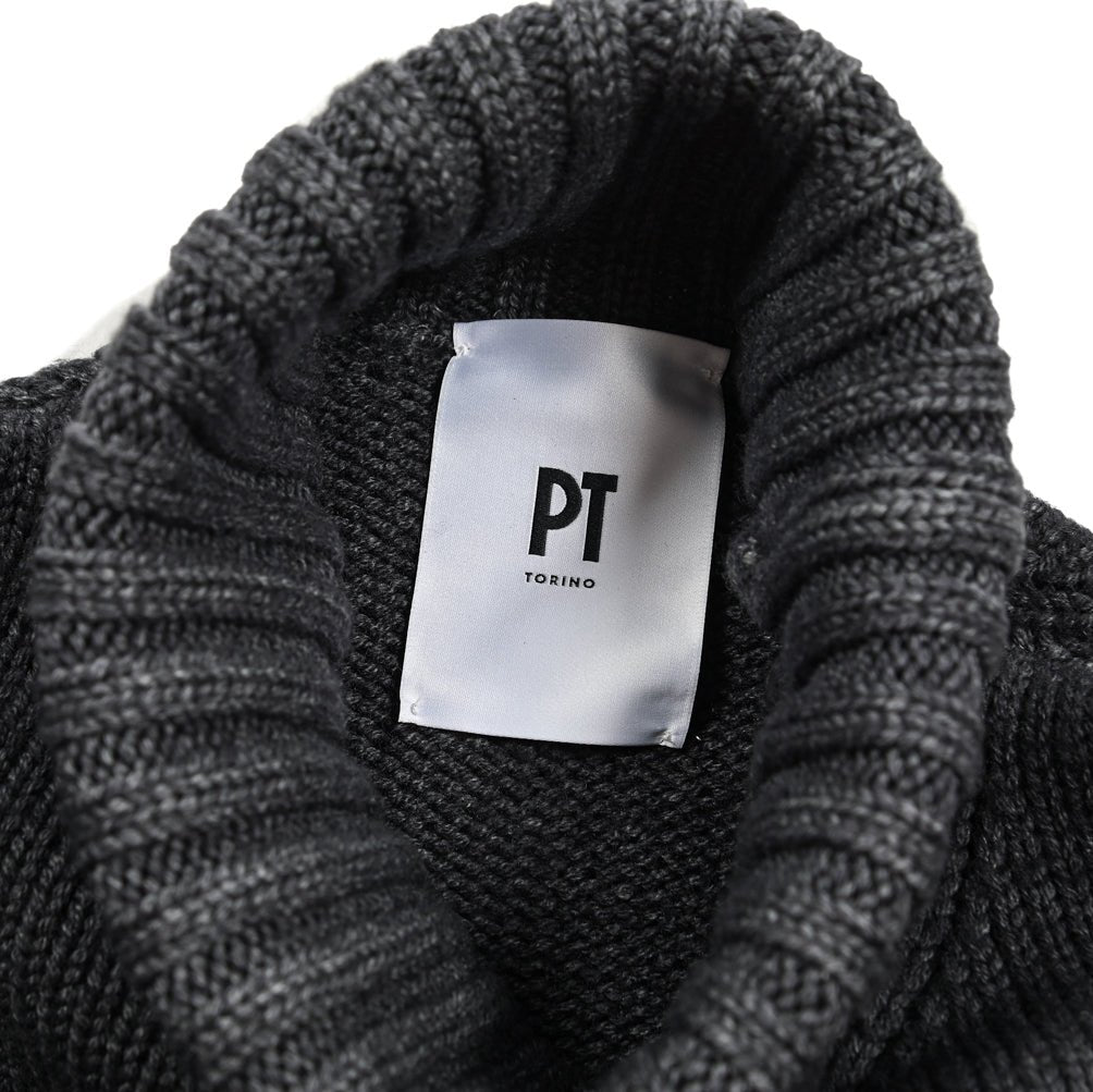 SALE｜PT TORINO ヴァージンウール100% グランジニットタートルネックセーター｜411005-A-46｜GUARDAROBA MILANO OFFICIAL STORE