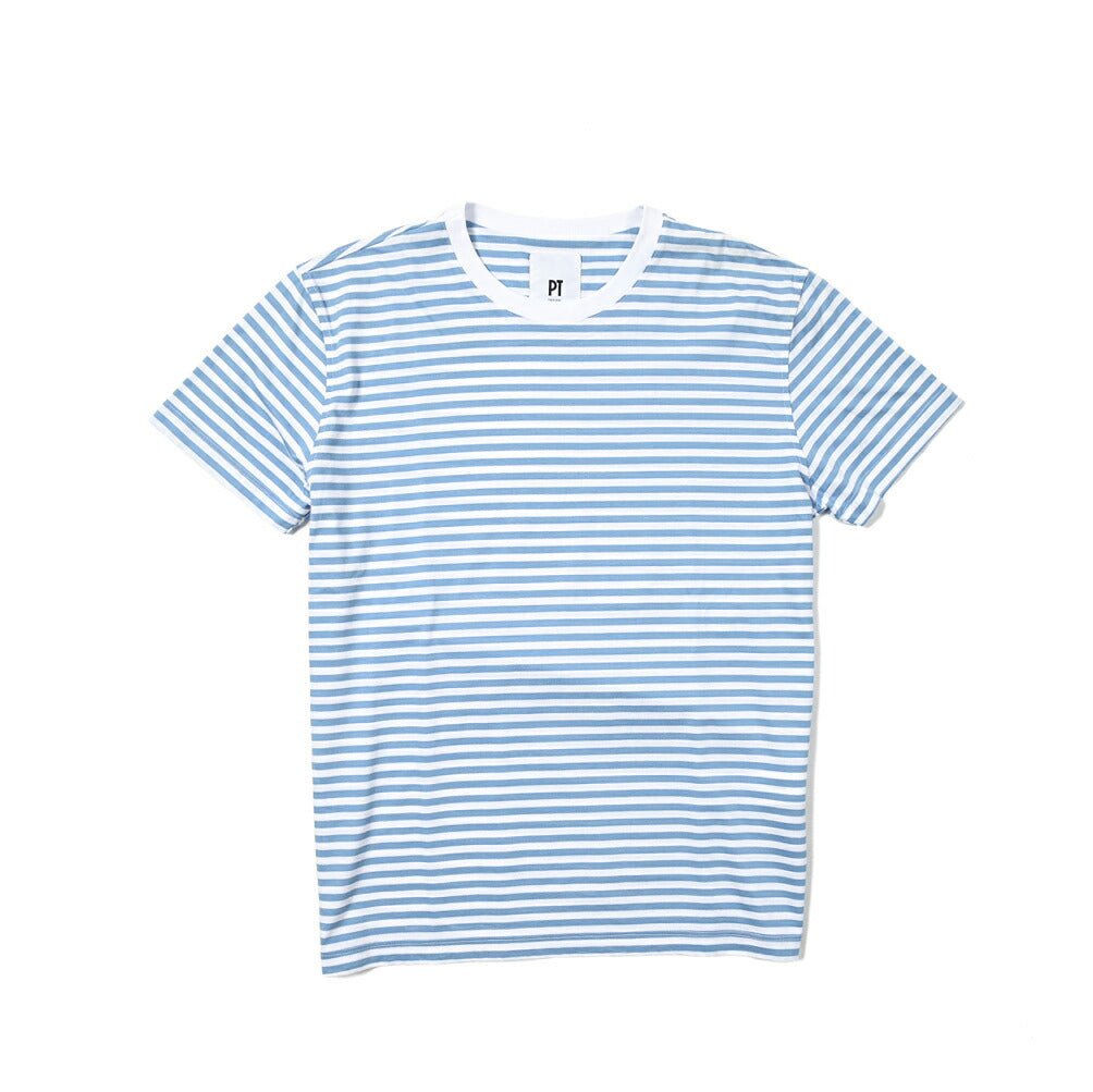 SALE｜PT TORINO コットン100% クルーネック半袖ボーダーTシャツ / PT01｜393878 - B - 48｜GUARDAROBA MILANO OFFICIAL STORE