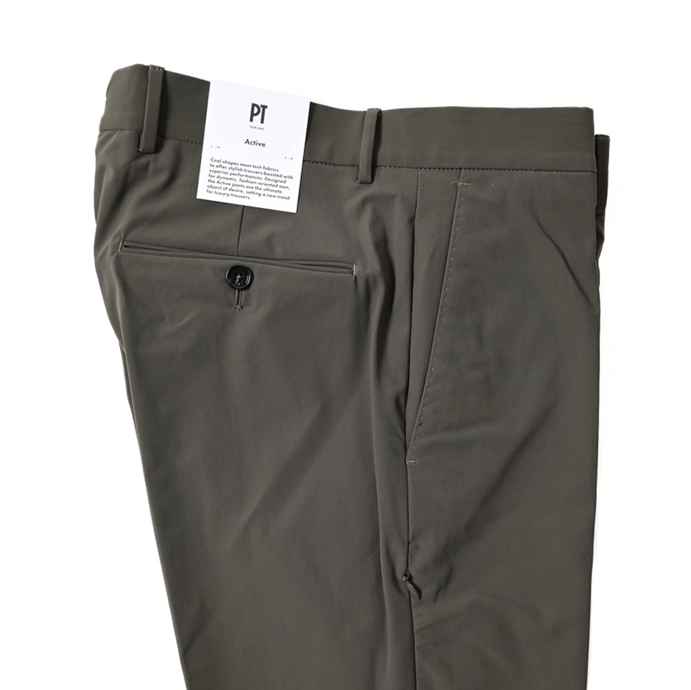 SALE｜PT TORINO Active "ALPHA" 高機能ストレッチナイロン ノータックスラックス｜391052-D-50｜GUARDAROBA MILANO OFFICIAL STORE