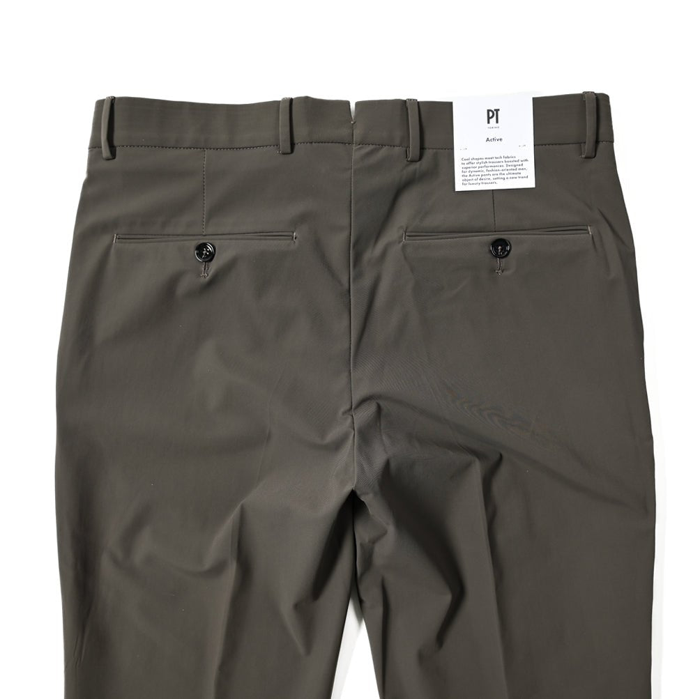 SALE｜PT TORINO Active "ALPHA" 高機能ストレッチナイロン ノータックスラックス｜391052-D-50｜GUARDAROBA MILANO OFFICIAL STORE