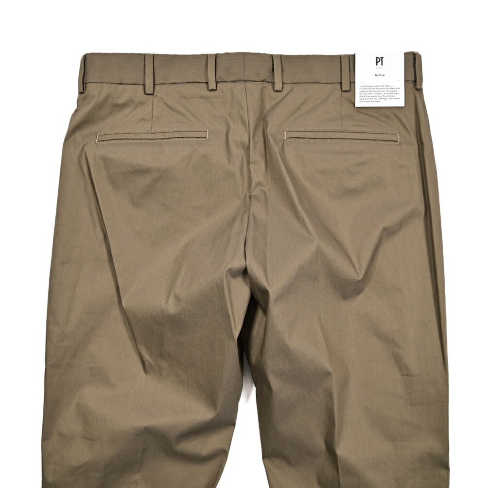 SALE｜PT TORINO Active "EPSILON" コットンナイロン ノータックスラックス｜423351 - 48｜GUARDAROBA MILANO OFFICIAL STORE