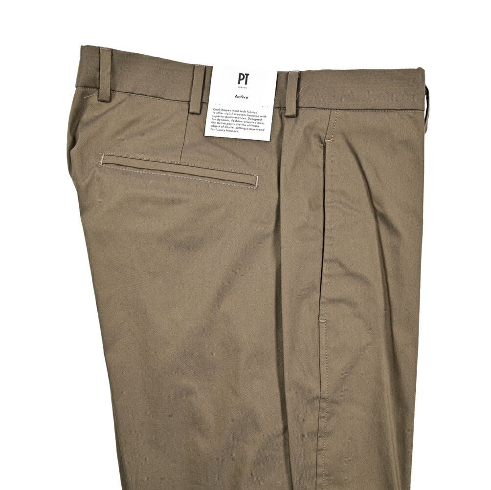 SALE｜PT TORINO Active "EPSILON" コットンナイロン ノータックスラックス｜423351 - 48｜GUARDAROBA MILANO OFFICIAL STORE