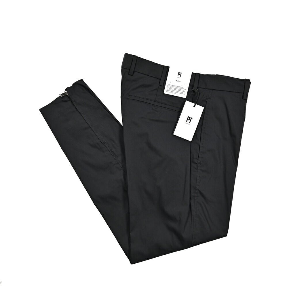 SALE｜PT TORINO Active "EPSILON" ストレッチコットン ノータックテーパードパンツ (裾ジップ)｜423489 - 48｜GUARDAROBA MILANO OFFICIAL STORE